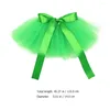 ملابس الكلاب PET MESH Dress Puppy Skirt Gauze Gauze Dreses Party Party Supplies St Patrick's Day