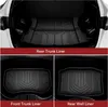 Tesla Model 3 Vloermatten Volledige Set Custom Fit 2020-2023 All-Weather Cargo Liners Achterbagagebak Kofferbak Vloermat Interieuraccessoires