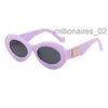 Designer Lowee Loweve Occhiali da sole Cycle Luxury Fashion Sports Polarize Sunglass Mens Womans Baseball Driving Travel Festival Occhiali da sole rotondi viola