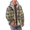 Le nouveau 2022 Plaid et polaire Lg manches à capuche combinée polaire veste en vrac pour hommes veste d'hiver hommes vestes Z7tX #