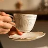 Tassen Untertassen Schloss Muster Retro Ofen Transformation Karussell Keramik Kaffeetasse Teller Nachmittagstee und Untertasse Tassen Geschenk