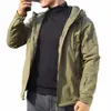 m-3XL Uomini Army Shark Skin Fish Climb Camp Trekking Sci Tattico Antivento Impermeabile Giubbotti Camo Hood Coat Militare Inverno Caccia 354M #