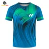 Koszulka męska Szybka suszenie 3D Printing Sport Tennis Ubrania Fi Badmint Mundury Trening Training T Shirt TEE TEE TEE D68E#