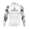 Męskie stroje kąpielowe 2xs-4xl UV Ochrona Lycra Rashguard Mężczyzn Swim Swimpit Swim Saft Szybkie suche surfowanie T-Koszulka do pływania NOWOŚĆ 24327