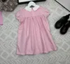 Classics Designer Kids Clothes Girls Dresses Gol Hollow Lace Lace Design Design Baby Skirt Child Tage 110-150 CM Princess Abito 24 Mar