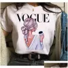 T-shirt Femme Plus Taille S-3XL Designer Femmes Mode Lettre blanche imprimée Tops à manches courtes Lâche Cause Vêtements 26 couleurs Drop D DHRJV