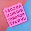 Baking Moulds 26 English Letter Square Fondant Cake Silicone Mold Chocolate Biscuit DIY