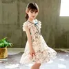 Girl's Dresses Dress Girl Summer Party Child Chiffon Princess Dresses Cool Refreshing Floral Kids Clothes 2 To 12 Years Old Baby Casual Dresses yq240327