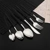 Geschirr-Sets, 30/36-teilig, Blau-Silber-Set, Abendessen, Messer, Gabel, Löffel, Besteck, 18/10 Edelstahl, Geschirr, westliches Küchenbesteck