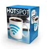 Tazze White Spot Magic Wifi Tazza da caffè che cambia colore Tazza da tè con impugnatura in ceramica