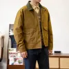 red Tornado Waxed Cott Canvas Jacket Water Resistant Heritage Style Men's Work Outerwear l1OB#