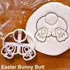 Backformen 1-5PCS Nette Yoga Ostern Weihnachten Kunststoff Cookie Geprägte Form Fondant Cutter Keks Werkzeuge