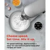 Stand Mixer Pro, 600W 10 Hızlı Elektrikli Mixer Dijital arayüzlü, 7.4 Quart Paslanmaz Çelik Kase, Instant Pot Üreticisi, Bulaşık Makinesi Yıkanabilir Yumurta