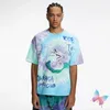 Colorful Tie Dyed T Shrits Round Neck Short Sleeves Tshirts Men Women Hiphop Casual Loose T-shirts