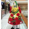 Costumi della mascotte Costumi della mascotte Costume della mascotte del vestito operato dalla peluche del fumetto della mascotte della pizza di Natale di Halloween JKX