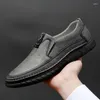 Chaussures décontractées peau de Crocodile homme mocassins en cuir véritable sans lacet appartements mocassins à la main robe de luxe conduite