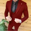 mężczyzn garnitury ślubne noszenie Tuxedos Prom Dres Best Man Suit Suit Suit Busin Suit Three Piece Set Kurtka+spodnie+kamizelka i7vp#