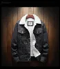 men Winter Jean Jackets Outerwear Warm Denim Coats New Men Large Size Wool Liner Thicker Winter Denim Jackets Plus Size XS-6XL s1OJ#