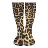 Женские носки с леопардовым принтом и графическим принтом, женские дышащие винтажные чулки из кожи животных, противоскользящие для бега, подарок на день рождения