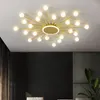 Żyrandole nowoczesne szklane oświetlenie sufitowe żyrandol do salonu sypialnia kuchnia LED LED Light Light Lampka Lampy Lampy