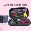Förvaringspåsar eva hårt skal bärbart stetoskop box bära resesväska för penna arrangör pincett band rosa