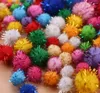 Décoration de fête 4000pcs 1 cm Glitter Tinsel Pom Poms Sparkle Fluffy PomPom Balls pour bricolage artisanat faisant des couleurs assorties