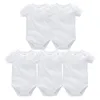 Baby Meisje Pyjama Set Baby Jongen Sleeper 024M geboren Kleding Korte Mouw 100% Katoen Peuter Speelpakjes Hansop Outfits 240325