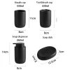 세트 욕실 비누 소독제 세라믹 샴푸 디스펜서 액세서리 바디 폼 핸드 액체 검은 세척 병