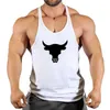 T-shirt maschile palestra senza maniche da uomo in cotone per bodybuilders t-shirt t-shirt fitness sports abbigliamento da basket da basket che mostra top muscolari estivi 240327