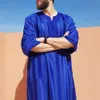 2023 Neue Männer Arabische Muslim Fi Islamische Kleidung Männer Gestickte Jubba Thobes Homme Marokkanische Kaftan Eid Gebet Lg Robe Dr C57a #