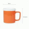 Tassen Keramik Wassertasse Tee Einweichbecher mit Filter Sieb Deckel Trinkgeschirr Brauen Home Office Teetassen
