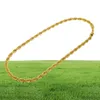 سلاسل حبل الذهب للرجال أزياء قلادة الهيب هوب المجوهرات 30inch رابط سميك سلسلة 3570226