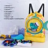 Sacs de rangement enfants sac humide séparation plage sac à dos dessin animé mignon natation vêtements chaussures sac à dos voyage appartenant organiser