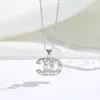 Classique 18K Plaqué Or Marque De Luxe Designer Perle Diamant Insert Pendentifs Colliers En Acier Inoxydable Lettre Ras Du Cou Pendentif Collier Bijoux Accessoires Cadeaux