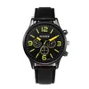 Zegarek na rękę mody Casual Men Watch retro design pu skórzany opaska klamra analogowy stop stop kwarc męski