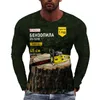 Ferramentas elétricas Impresso Men's Lg Sleeve T-Shirt Hip Hop Lumberjack Persality Roupas criativas Street Fi Trend Casual Top i3TI #