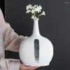 Vases Boyou Ceramic Ink Style Vase Nordic Modern Pot Pampas Grass Dried Flower Living Room Home Interior Decoration Desk Office