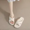 Chinelos GRWG Verão Mulheres Interior Ao Ar Livre Macio Grosso Sola Sandálias Open Toe Trend Slides Anti-Slip Beach Shoes Flip Flops