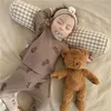 MILANCEL Conjunto de pijama de primavera para bebé Waffle Bear Niñas durmiendo en interiores Ropa para dormir para niños 240325