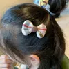 Ribbon plaid Bows kids hair clip girls lattice lattice sunflower princess Barrettes accessories fashion children's day party hairpins Z1599