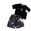 Designer merk baby kinderkleding sets klassieke merkkleding past kinderen zomer korte mouw korte broek met letters mode shirt sets meerdere stijlen K01