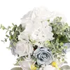 Decoratieve bloemen Wedding Bridal Bouquet Artificial Romantic Decor Hand Bloem voor festivalceremonie