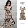 French Hepburn Style Floral Dress for Womens Summer 2024 Nya kläder High-End Holiday Long