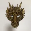 Máscaras de halloween dragão cosplay trajes adulto crianças máscaras de dragão conjunto asa festival festa masquerade vestir-se acessórios de decoração