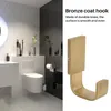 Dekorative Blumen Badetuch Kleiderhaken Antik Messing Kleiderhaken für Badezimmer Küche Hemdenhalter Wandmontage gebürstete Bronze 1 Stück