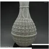 Bottles Jars Delicate Chinese Decoration Handwork Carved Openwork Dehua White Porcelain Vase Base No.3 Drop Delivery Home Garden D Dh5Be