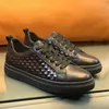 Scarpe casual da uomo in pelle intrecciata con strato superiore in pelle bovina, moda, design confortevole, sensazione reale