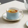 Tea Cups Nordic Style Creative Coffee Cup Bone Porcelain European Afternoon Household Kitchen Utensil Advanced Gift Box Set