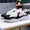 Americas Cup Sneakers Men Buty luksusowe buty męskie designer skórzany na zewnątrz swobodny lekki elastyczny elastyczny szary czarny biały lakierowany koronkowy but