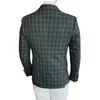 Veste de costume pour hommes Nouveau Fi Style britannique Couleur Plaid Couture Motif Sriped Blazers Slim Casual Mâle Vêtements Costume Veste r2c0 #